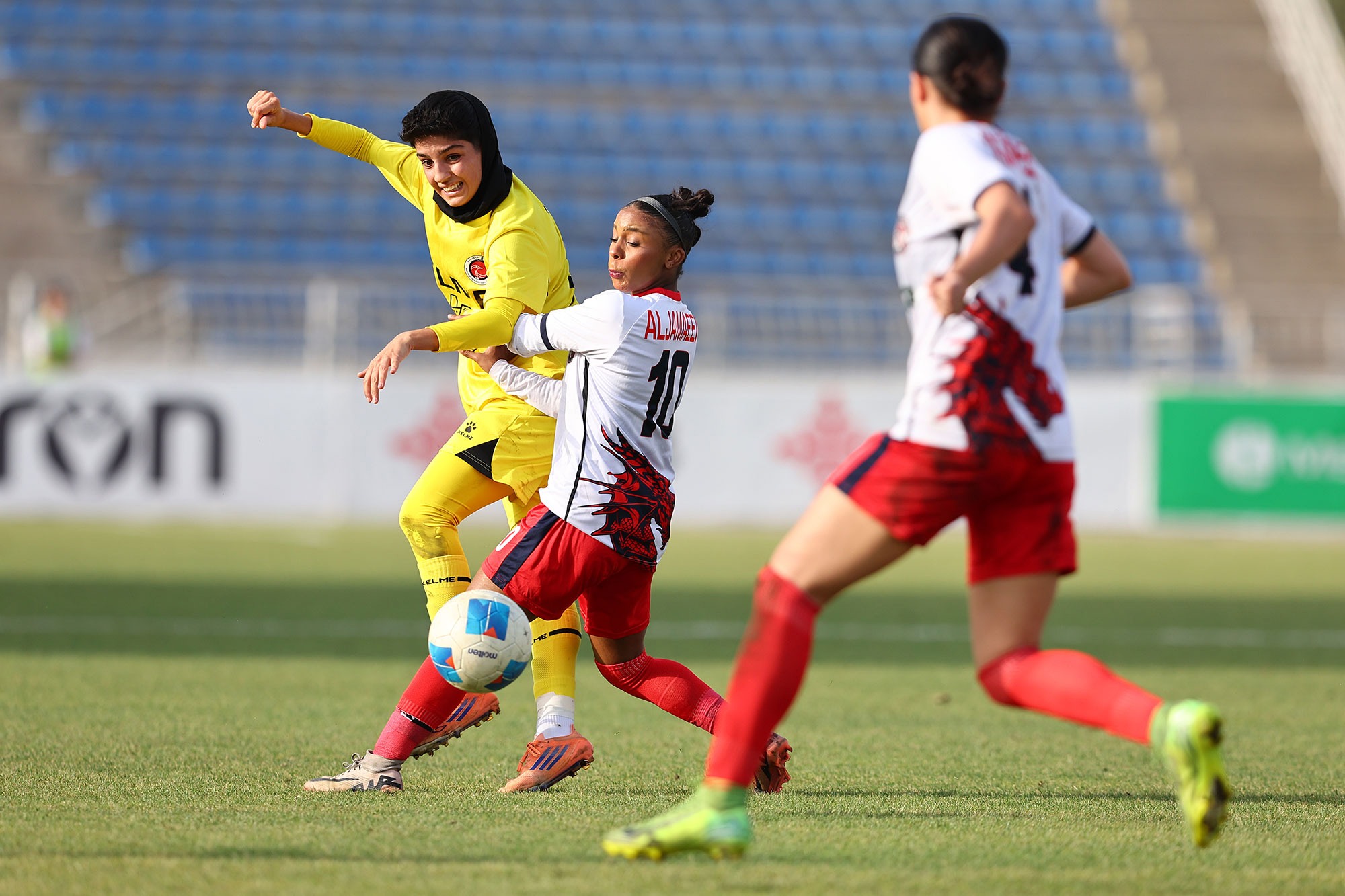Bam Khatoon in action against Etihad Club