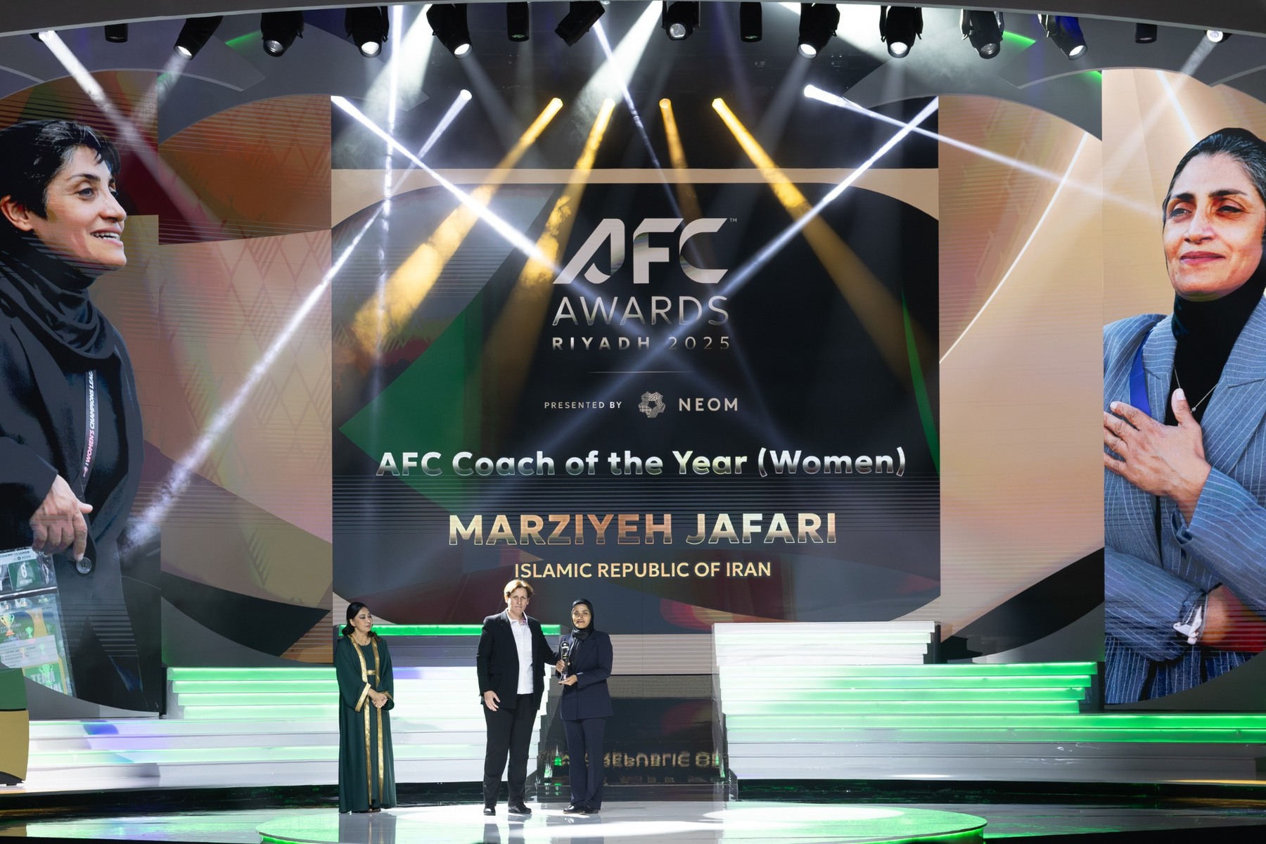 Marziyeh Jafari at AFC Awards